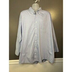 Vintage ENRO Shirt Mens 20-34 Big Light Blue Pinpoint Oxford Button Down 90s
